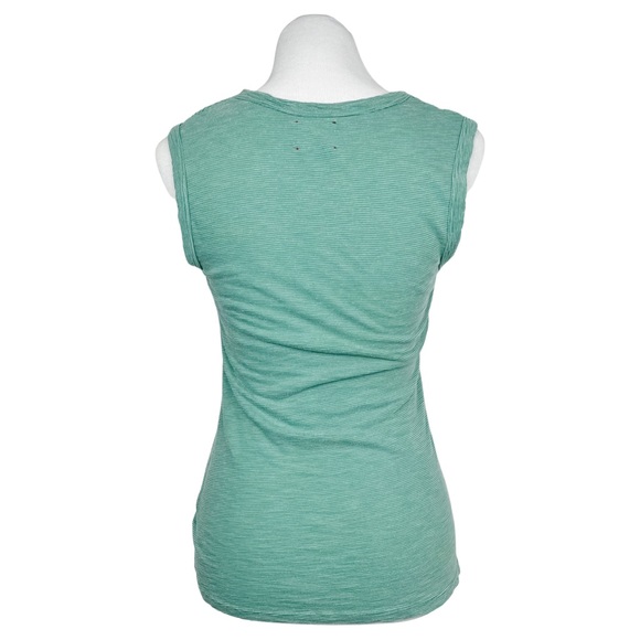 Anthropologie t.la Striped Scoop Neck Layering Tank Women’s Small Seafoam Green - Picture 6 of 11